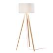Staande lamp Tripod Iguazu II stof/hout - 1 lichtbron