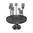 Teelichthalter Madeline Metall Silber
