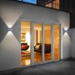 Wandleuchte SIRI 44 L Metall Silber