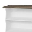 Wandkast Galano wit/afwerking massief hout
