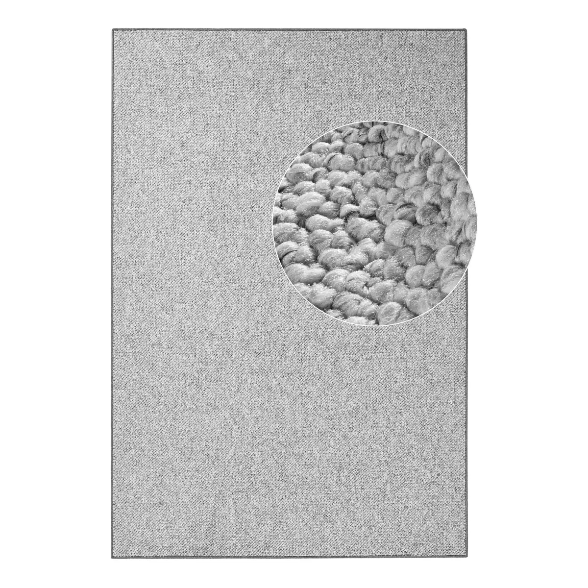 Kurzflorteppich Wolly | Grau
