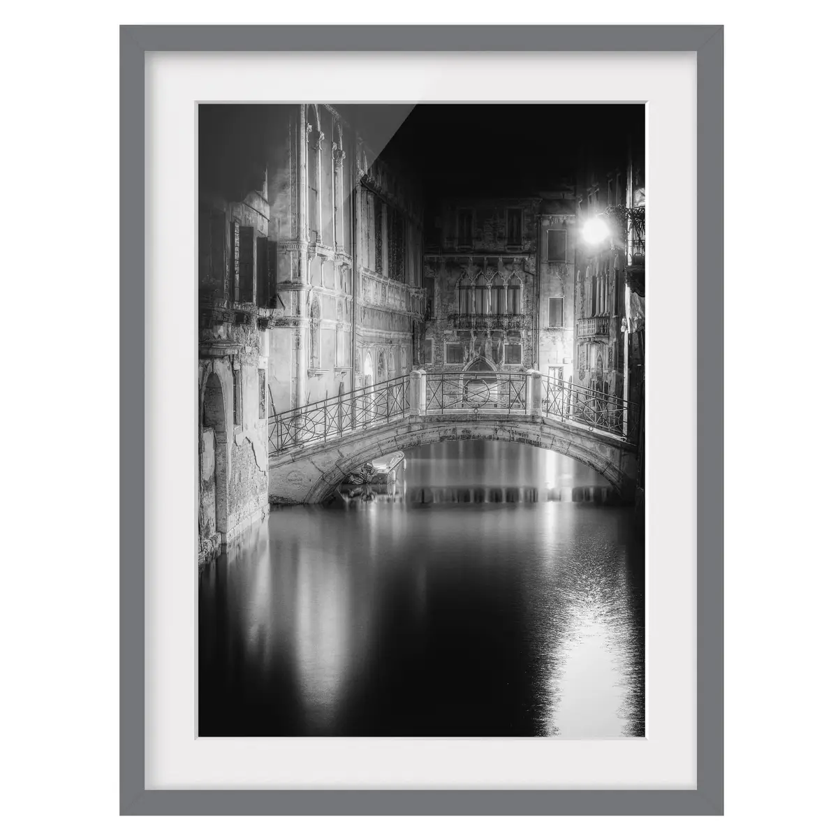 Bild Brücke Venedig III | Schwarz