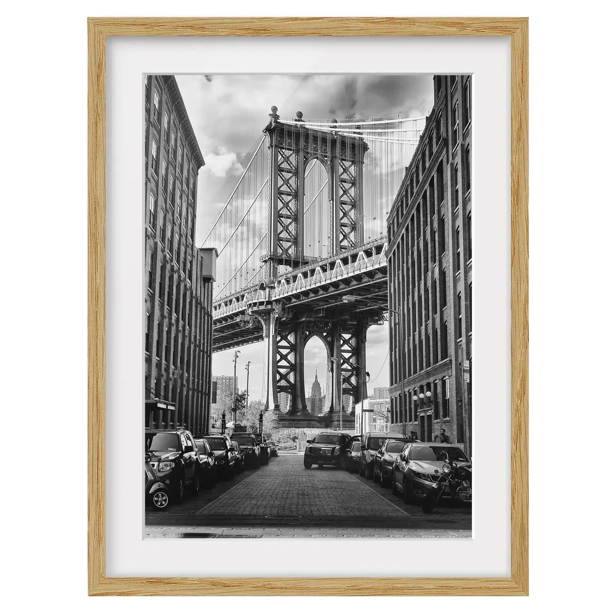 Bild Manhattan Bridge in America IV | Schwarz