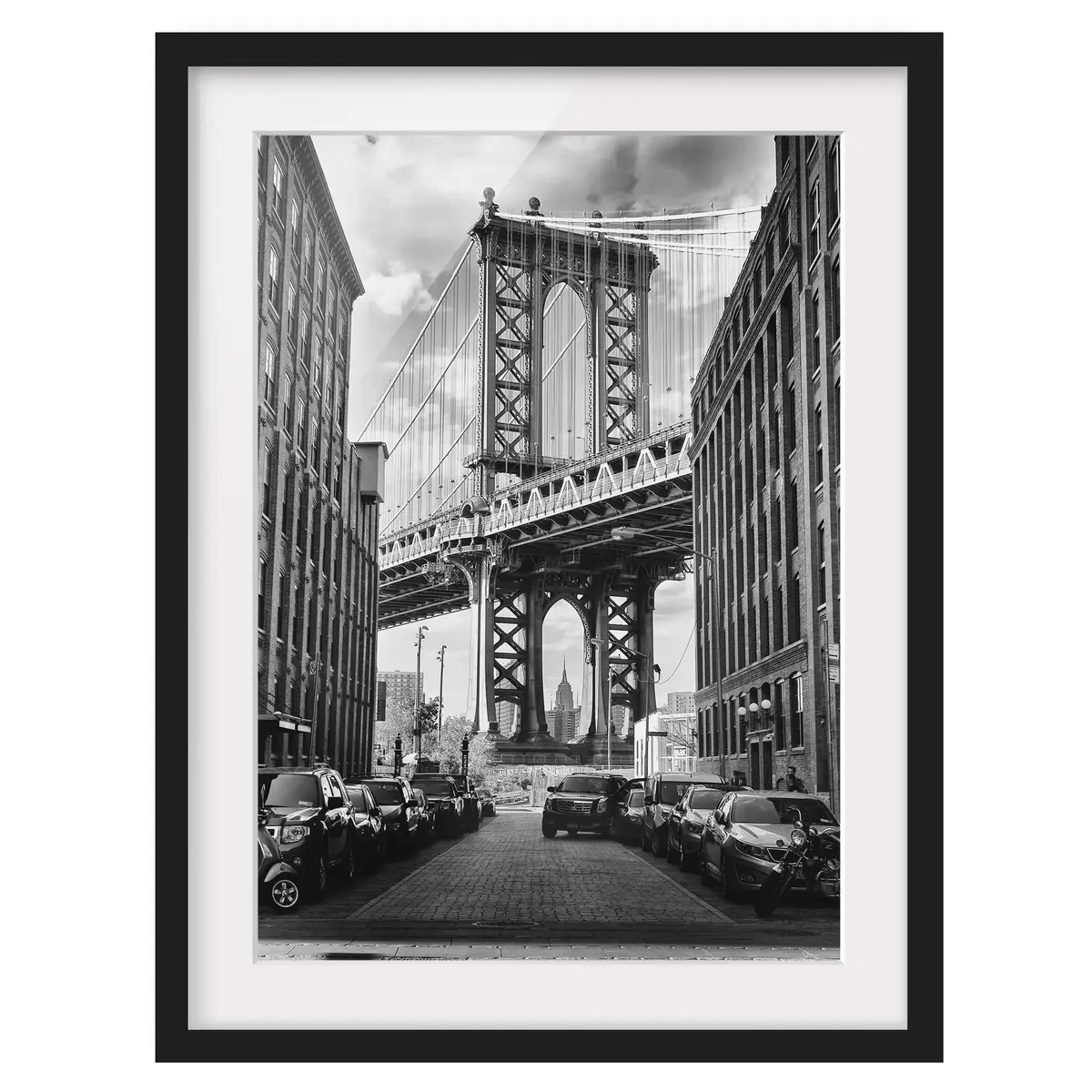 Bild Manhattan Bridge in America I | Schwarz