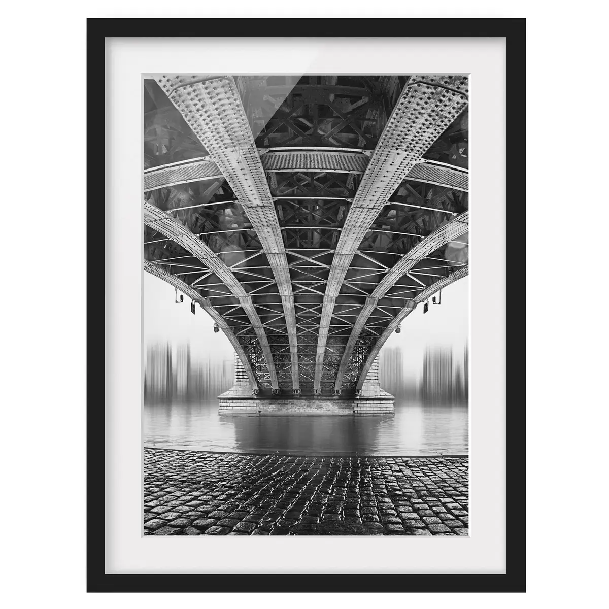 Bild Under The Iron Bridge I | Schwarz