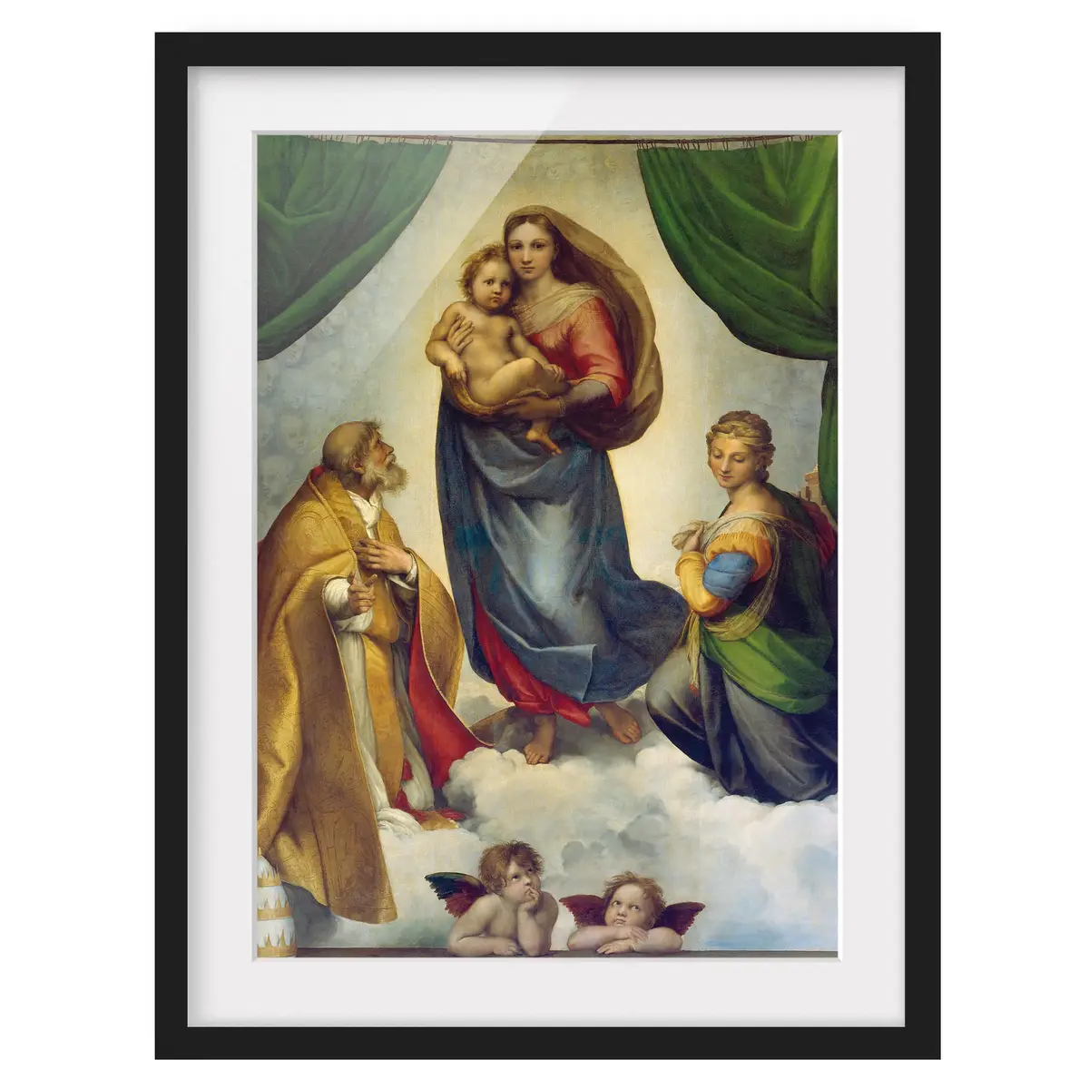 Die Sixtinische Madonna I Bild | Mehrfarbig
