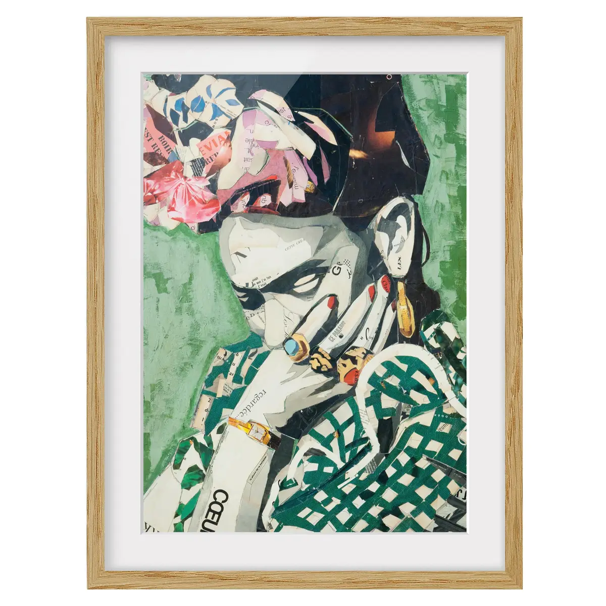 Bild Collage No.3 IV | Grün