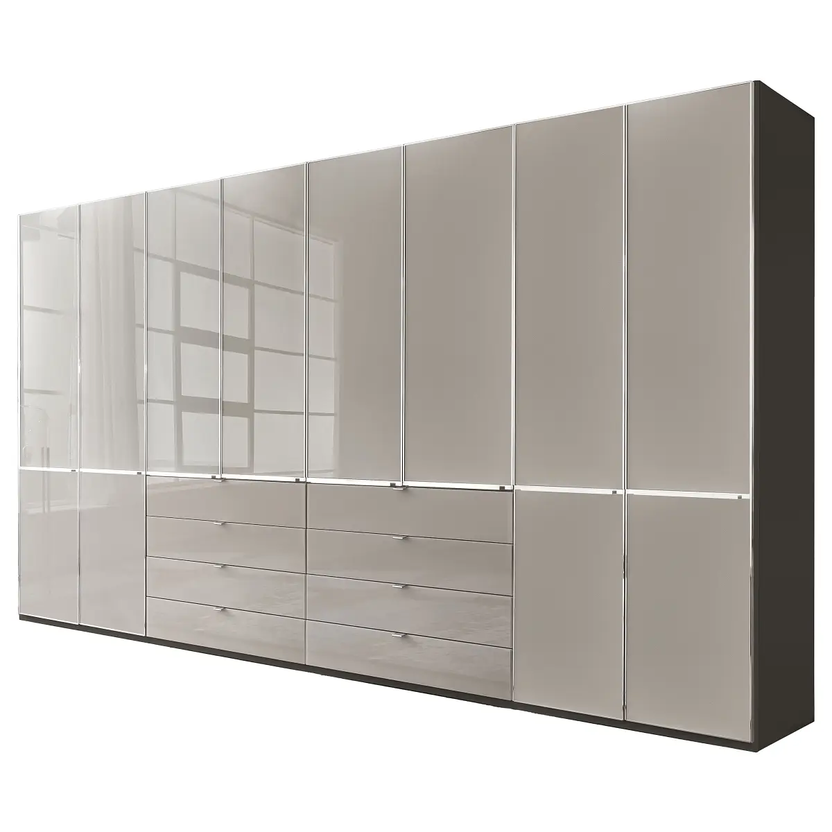 Drehtürenschrank Shanghai 2 | Grau