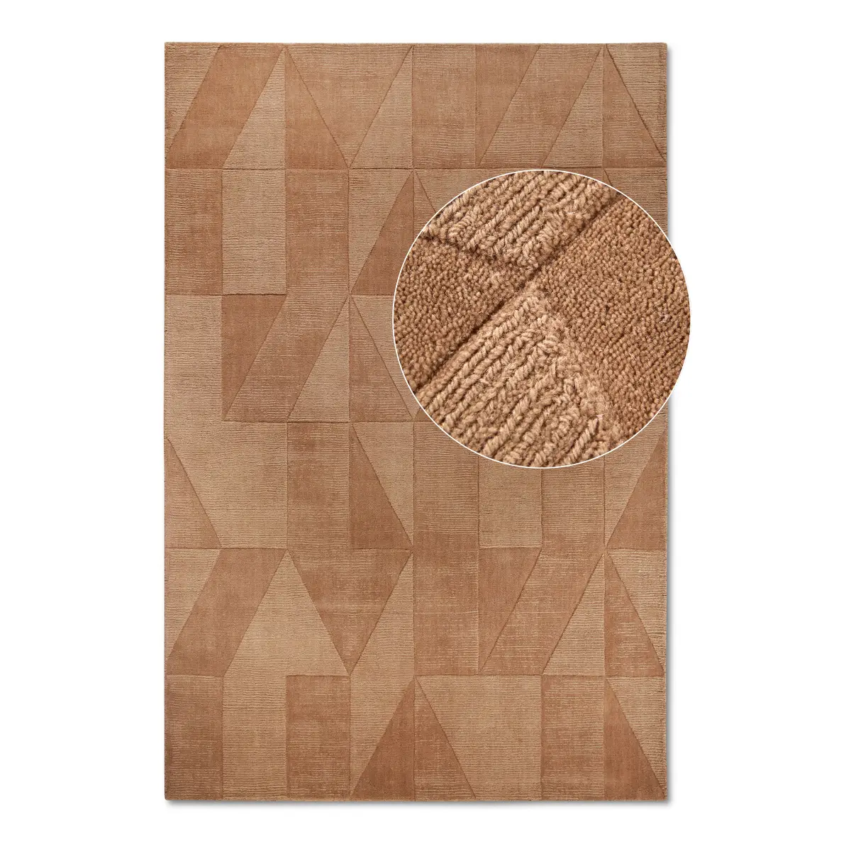 Wollteppich Ursule | Braun