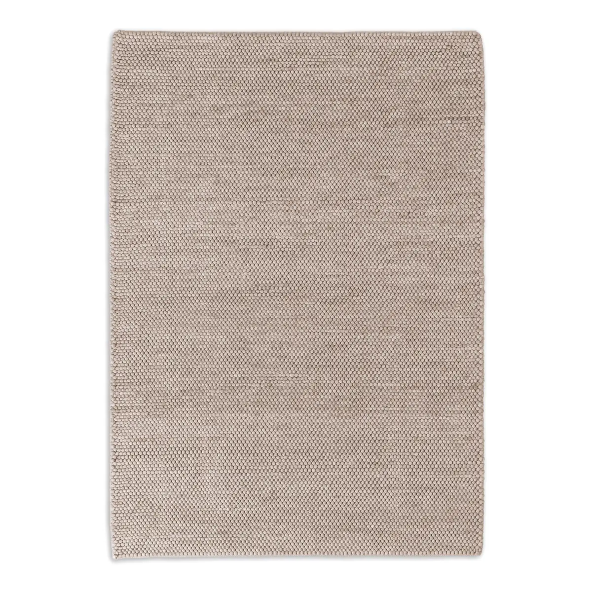 Wollteppich Poppy Braun/Hellbraun 140 x 200cm Wolle | Braun