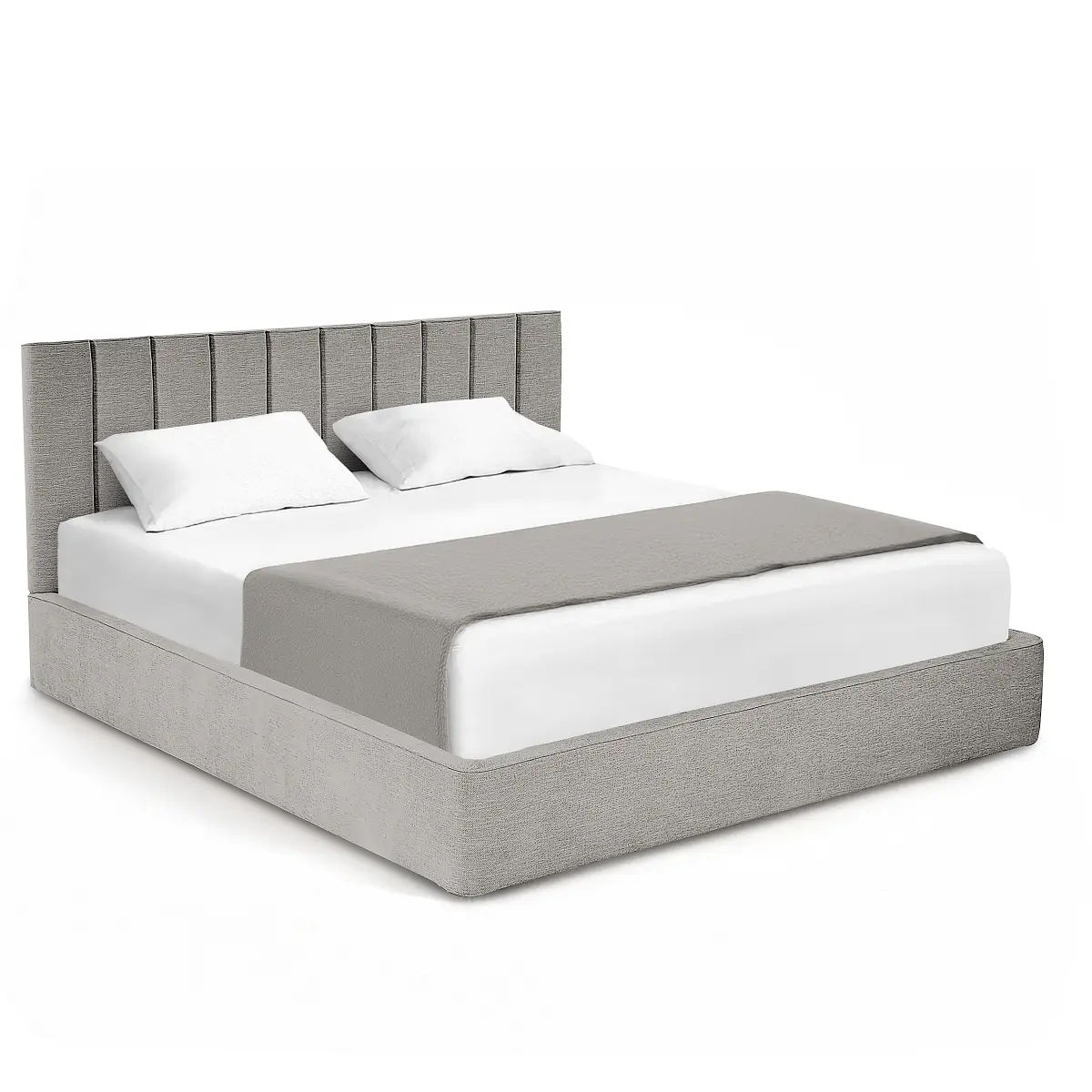 Studio Copenhagen Polsterbett Roselia 140x200cm | Grau