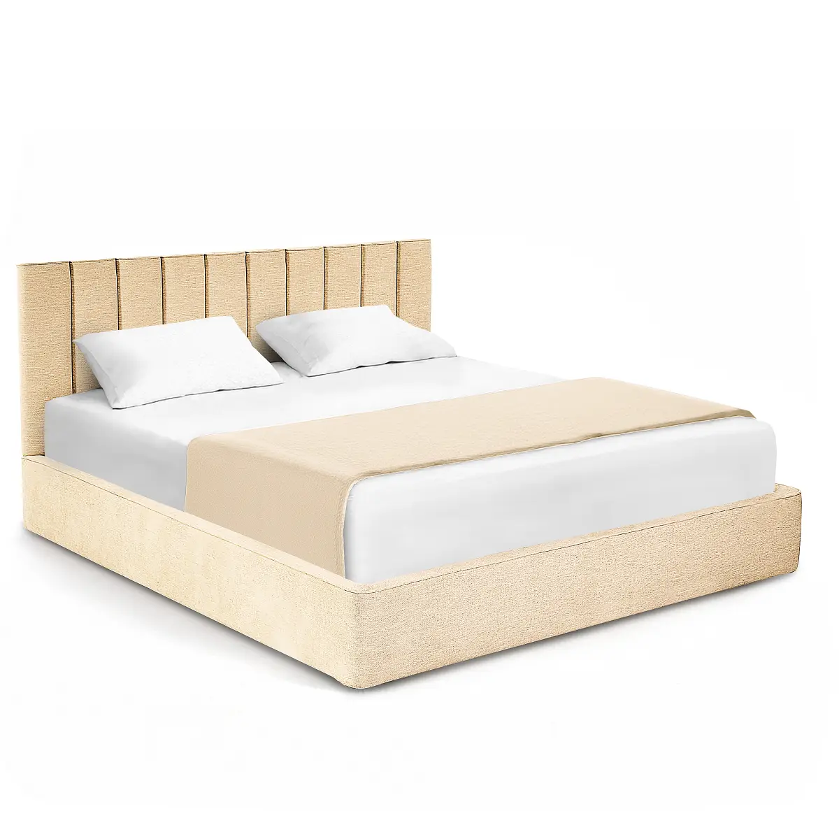 Polsterbett Roselia | Beige