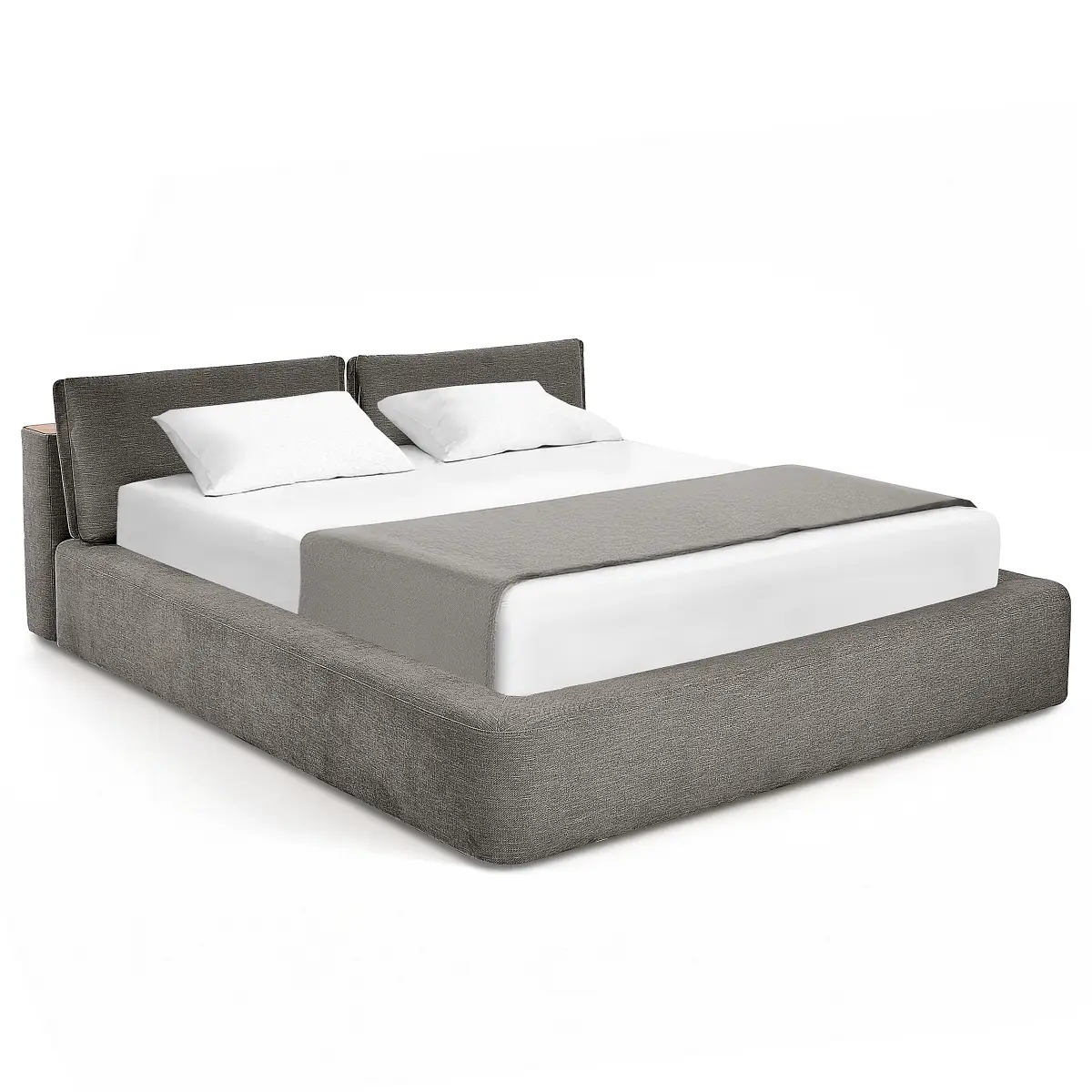 Studio Copenhagen Polsterbett 140 x 200 cm Roselia | Grau