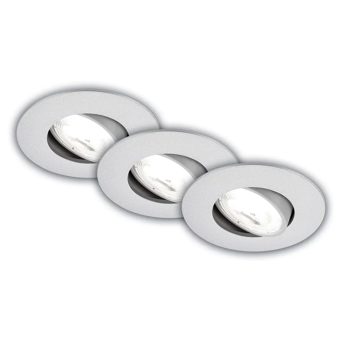 LED Einbauleuchten Kulana 3er Set | Silber