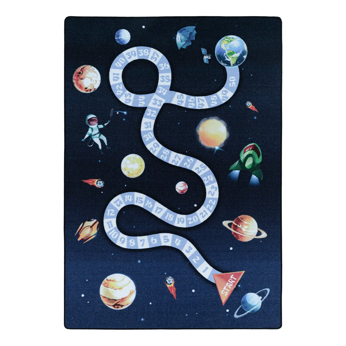 Kinderteppich Play Weltraum | Blau