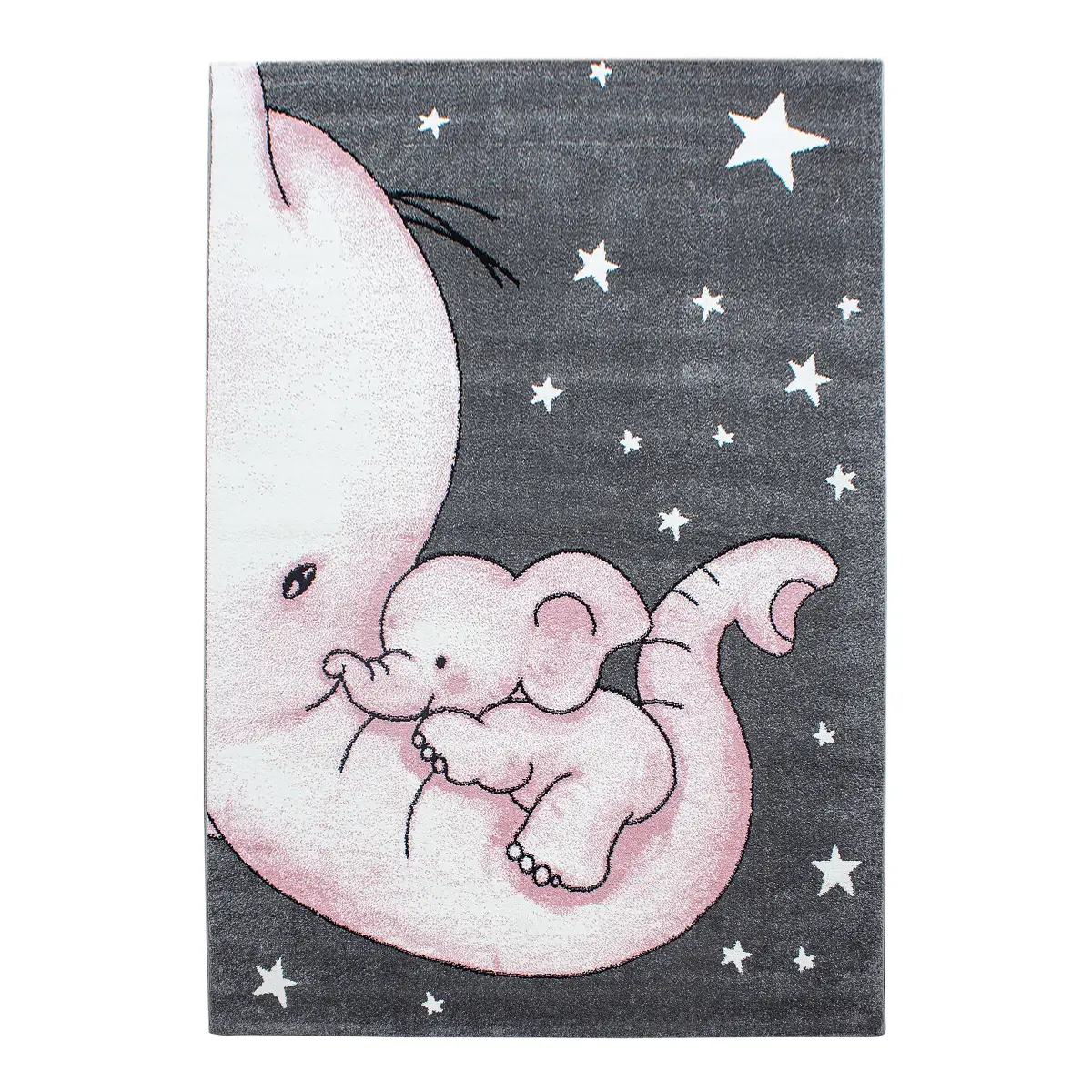 Kinderteppich Kids Elefant | Pink