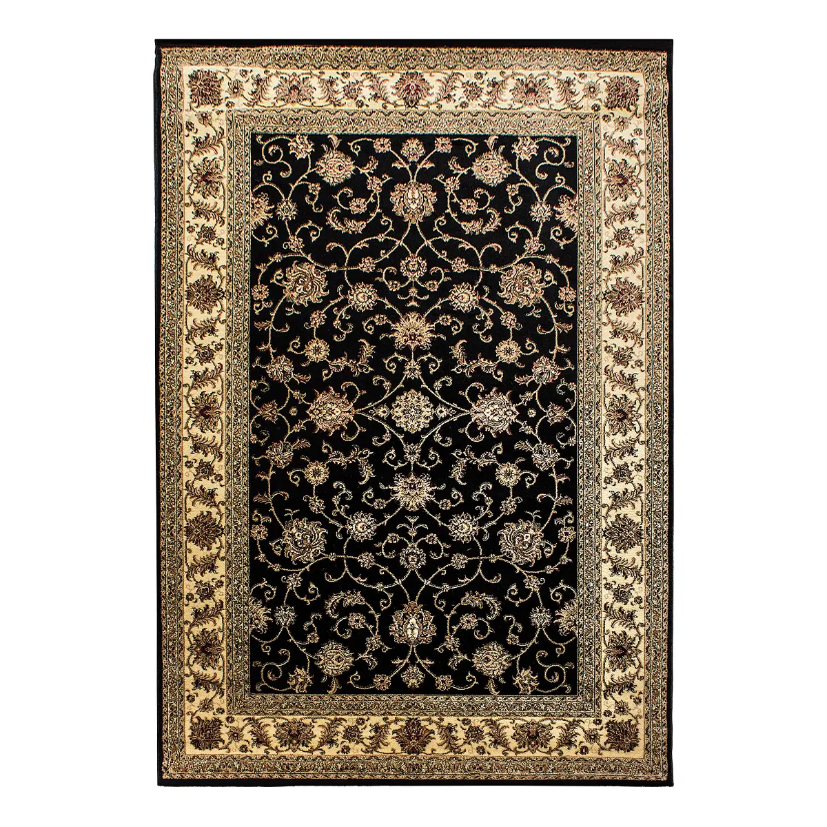 Kurzflorteppich Marrakesh Typ C | Schwarz