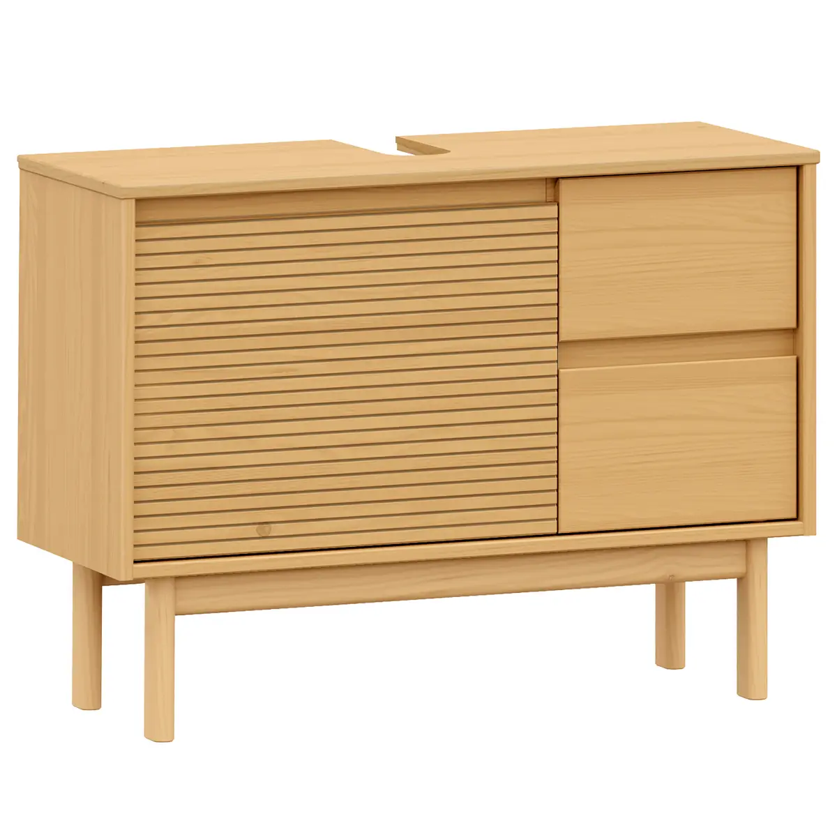 Waschbeckenunterschrank | Holztöne