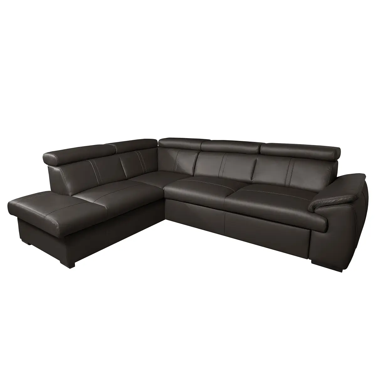 loftscape Ecksofa mit Schlaffunktion Typ A | Braun