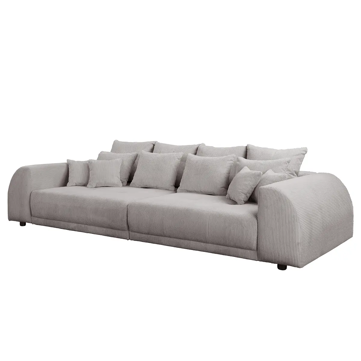 Bigsofa Grau Cordstoff Lola | Grau