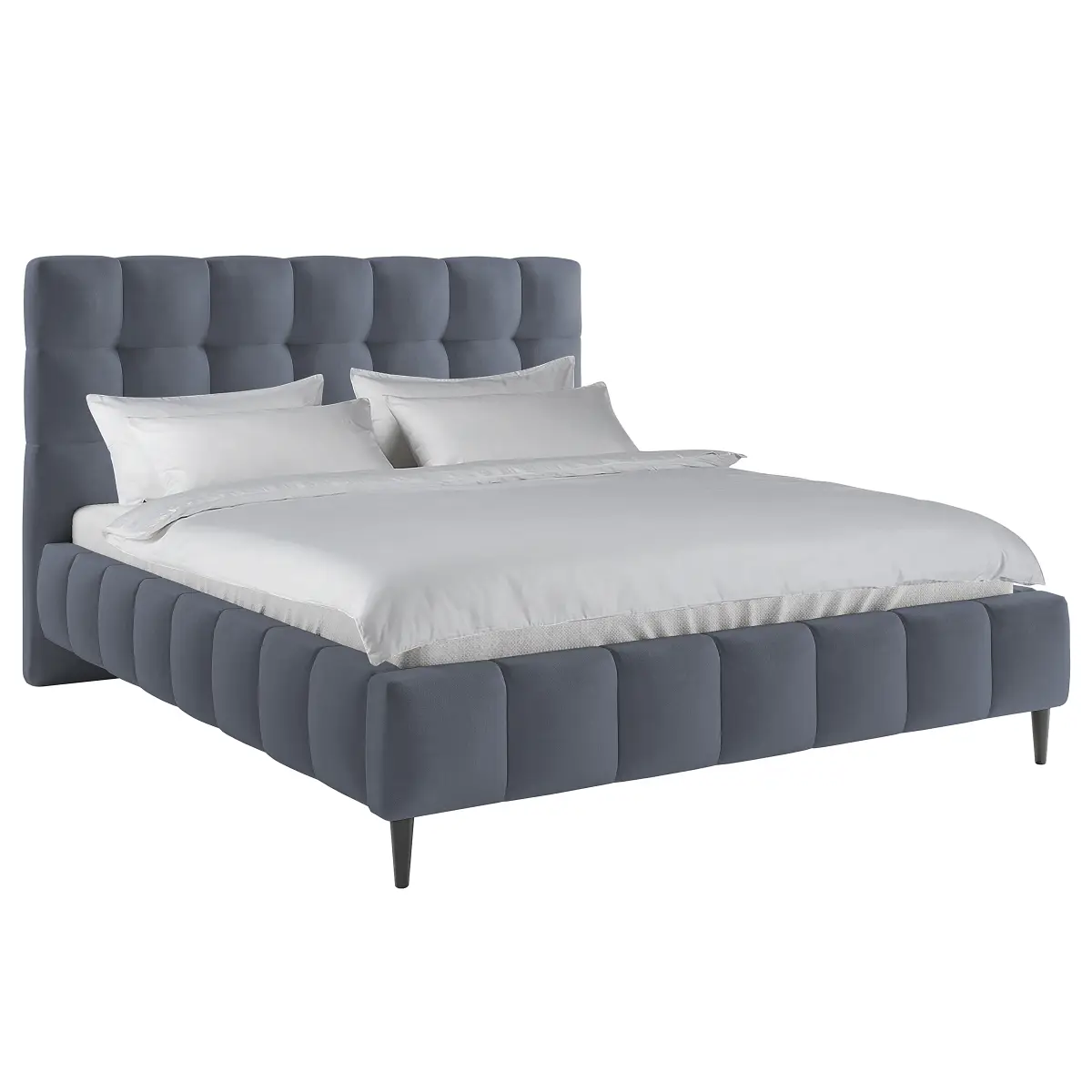 loftscape Polsterbett Bayless mit Bettkasten | Blau