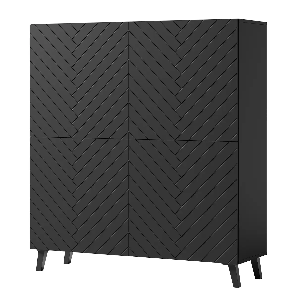 Highboard Orrock | Schwarz