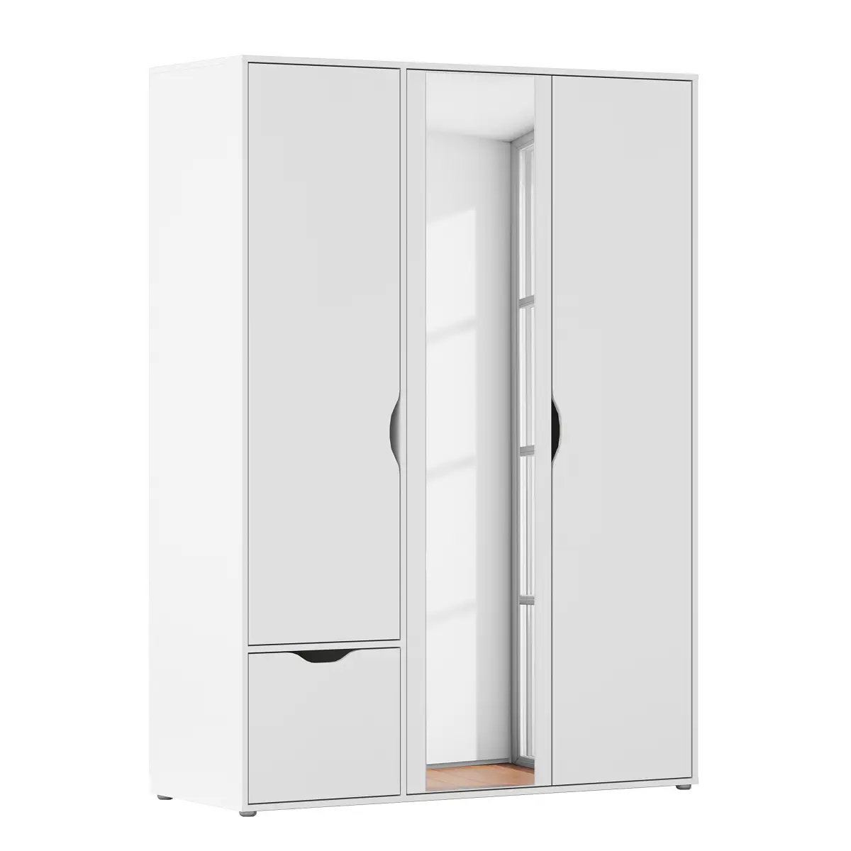 rauch Blue Drehtürenschrank 140cm 1 Weiß/Alpinweiß Classic mit | Weiß