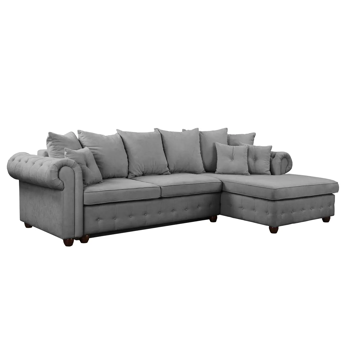 Ecksofa BISURA | Grau