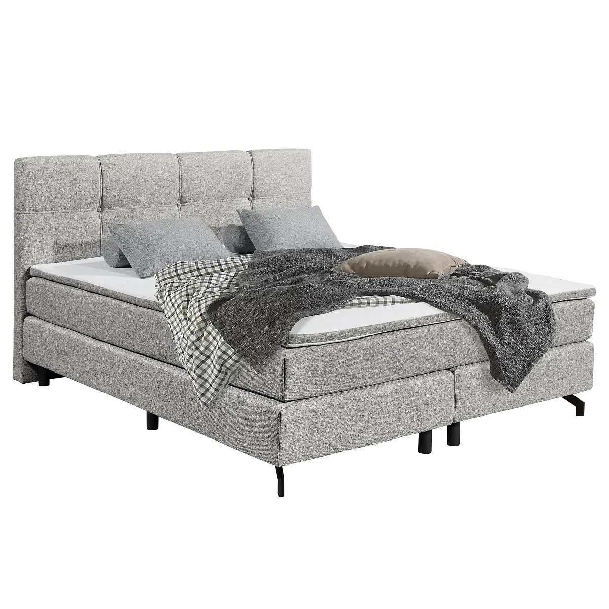 loftscape Boxspringbett Kalagazi | Grau