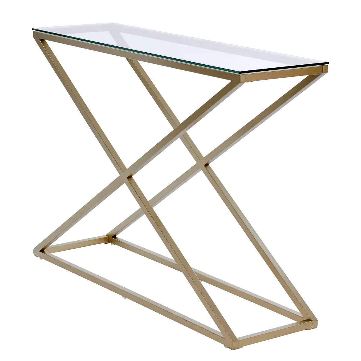 Red Living Konsolentisch Daggoli | Gold
