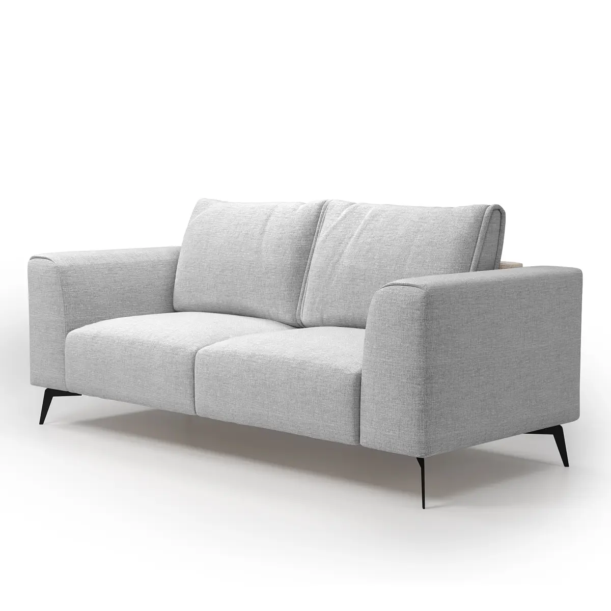 Fredriks Sofa Lacun Grau Strukturstoff Luela 186cm Modern | Grau