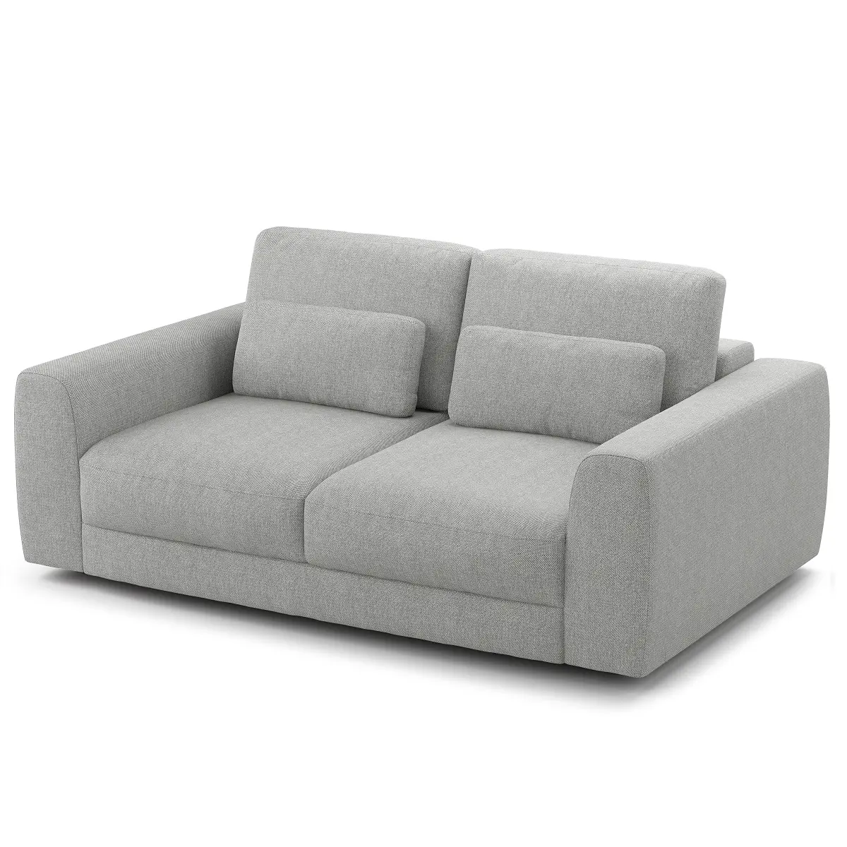 2-Sitzer Sofa Grau/Hellgrau Webstoff Saia | Grau