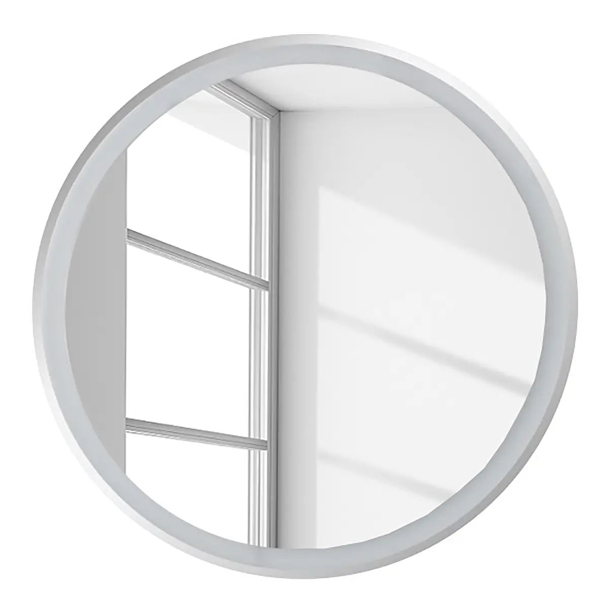 Beleuchteter Spiegel rund 60cm Silber | Silber