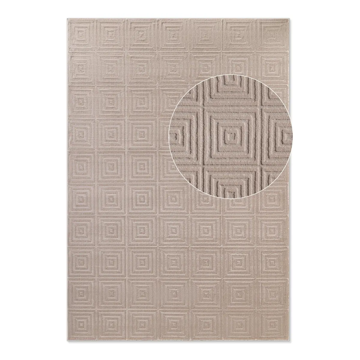 Kurzflorteppich Tourmaline | Beige