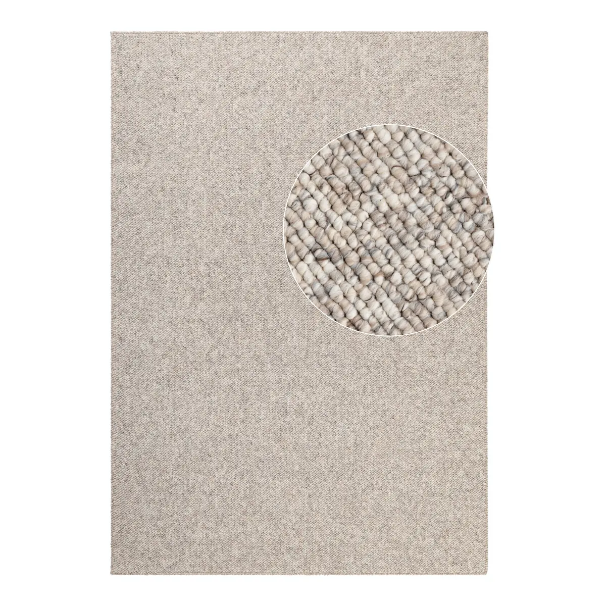 Kurzflorteppich Rocco Beige/Beige 120 x 170cm Filz | Beige
