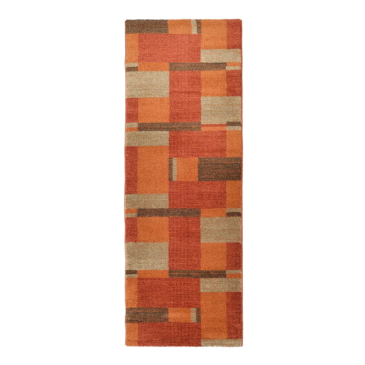 Läufer Orbitusia Box 80 x 250cm Orange/Braun/Terracotta