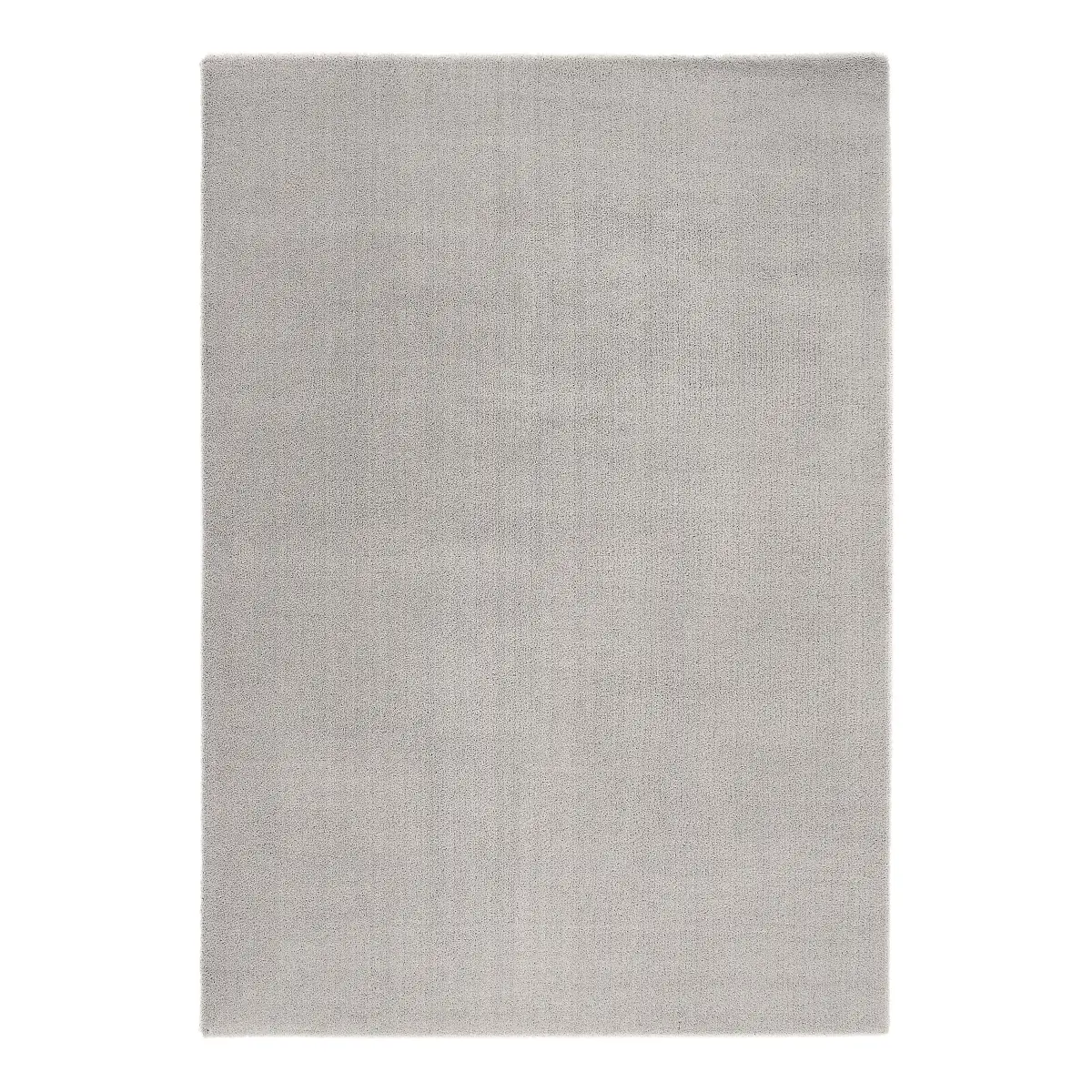 Hochflorteppich Plushia Uni 140 x 200cm Grau | Grau