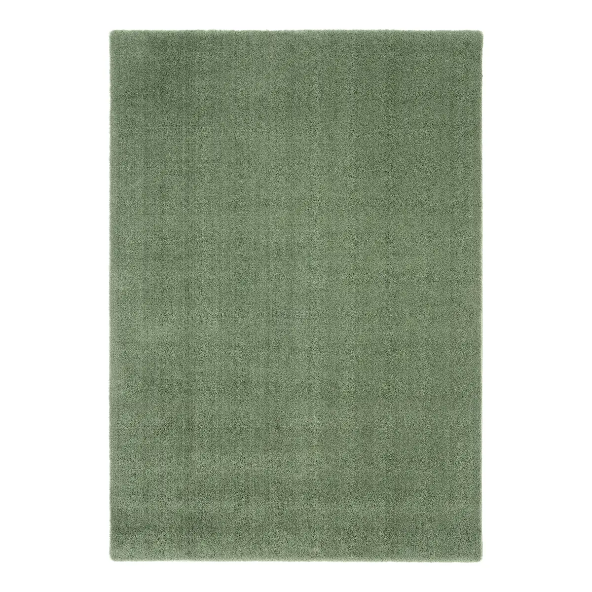 Hochflorteppich Plushia Uni 160 x 230cm Grün/Olivgrün | Grün