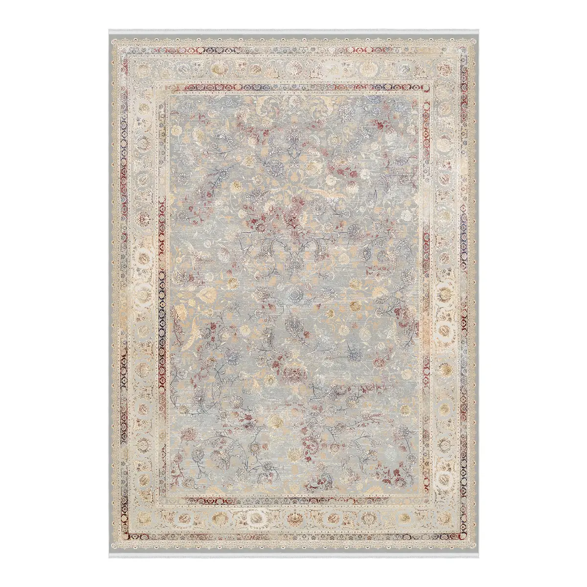 Kurzflorteppich Trama Preziosa Grau/Grau 300 x 400cm | Grau