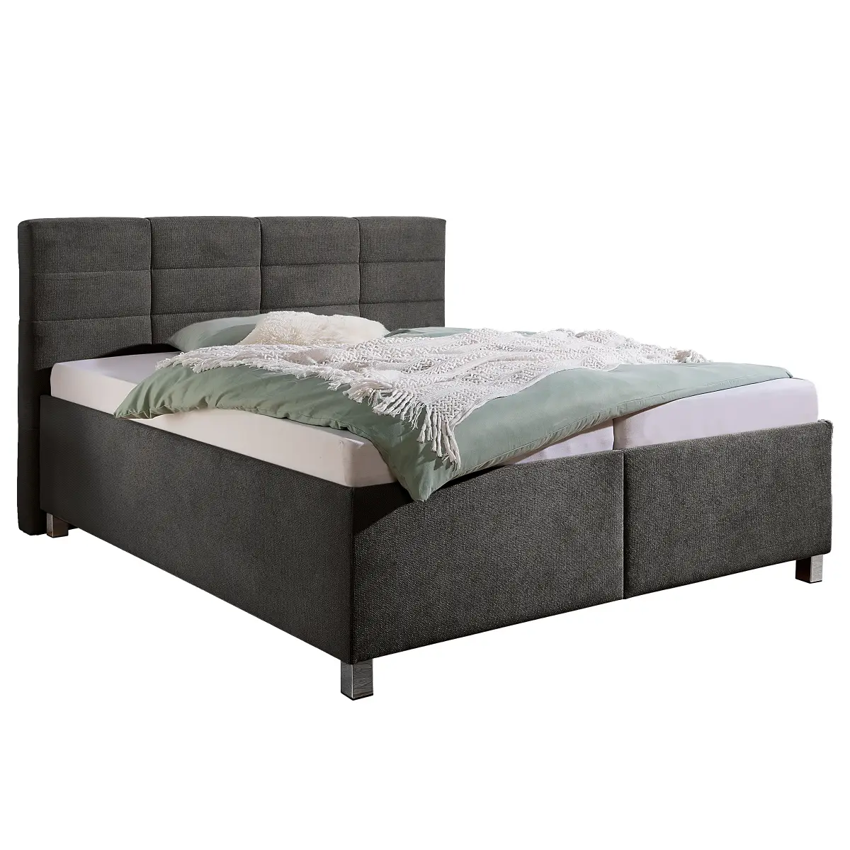loftscape Polsterbett Belameda mit Matratze 160 x 200cm Strukturstoff