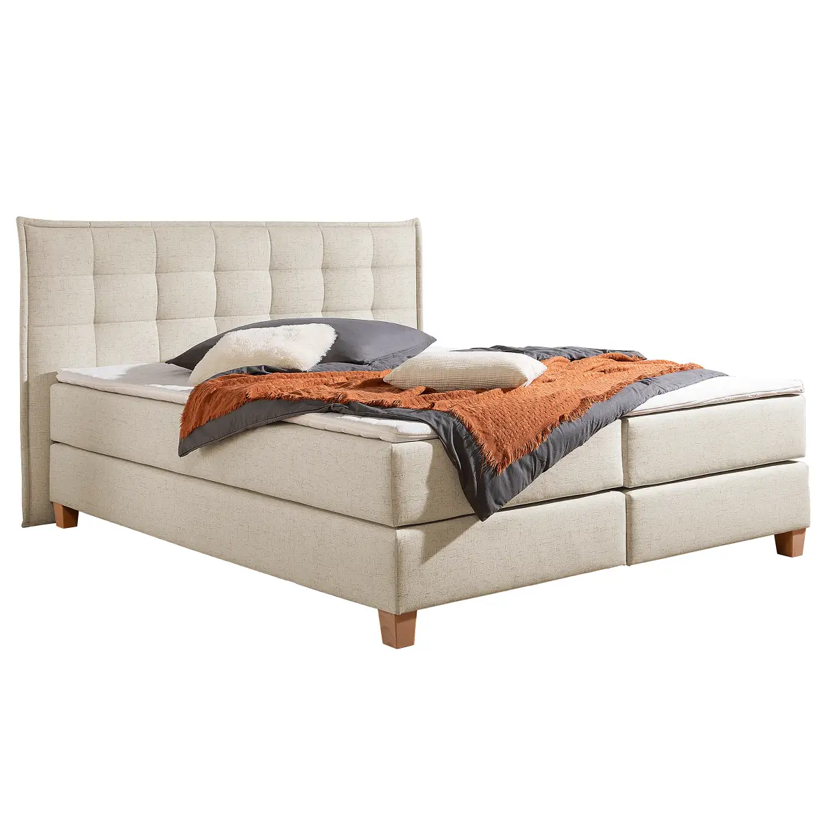 Boxspringbett Elevato | Beige