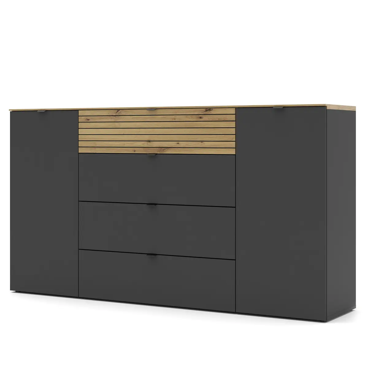 loftscape Sideboard mit Absetzung | Grau