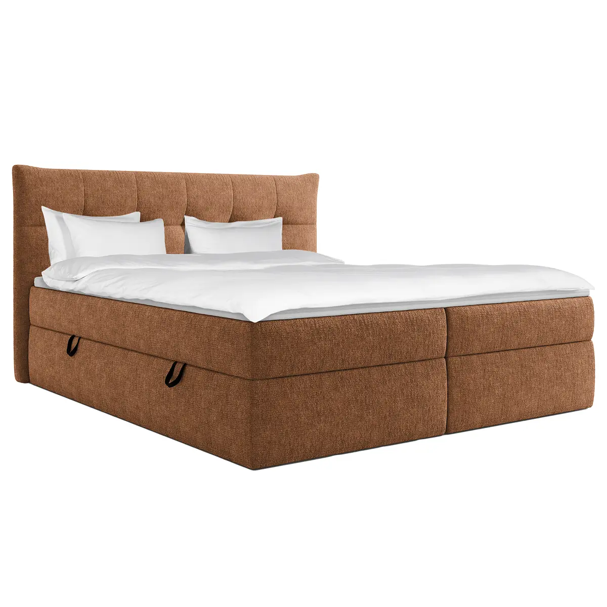 Loftscape Boxspringbett Primes 140 x 200cm Chenille Pelagia Beige
