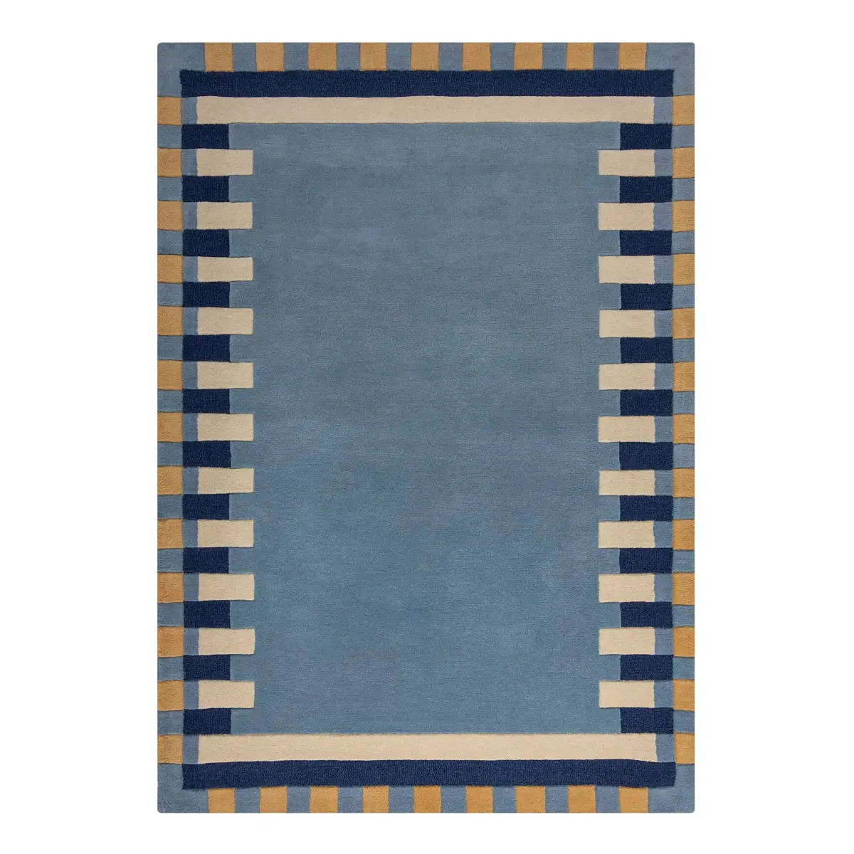 Wollteppich Kai | Blau