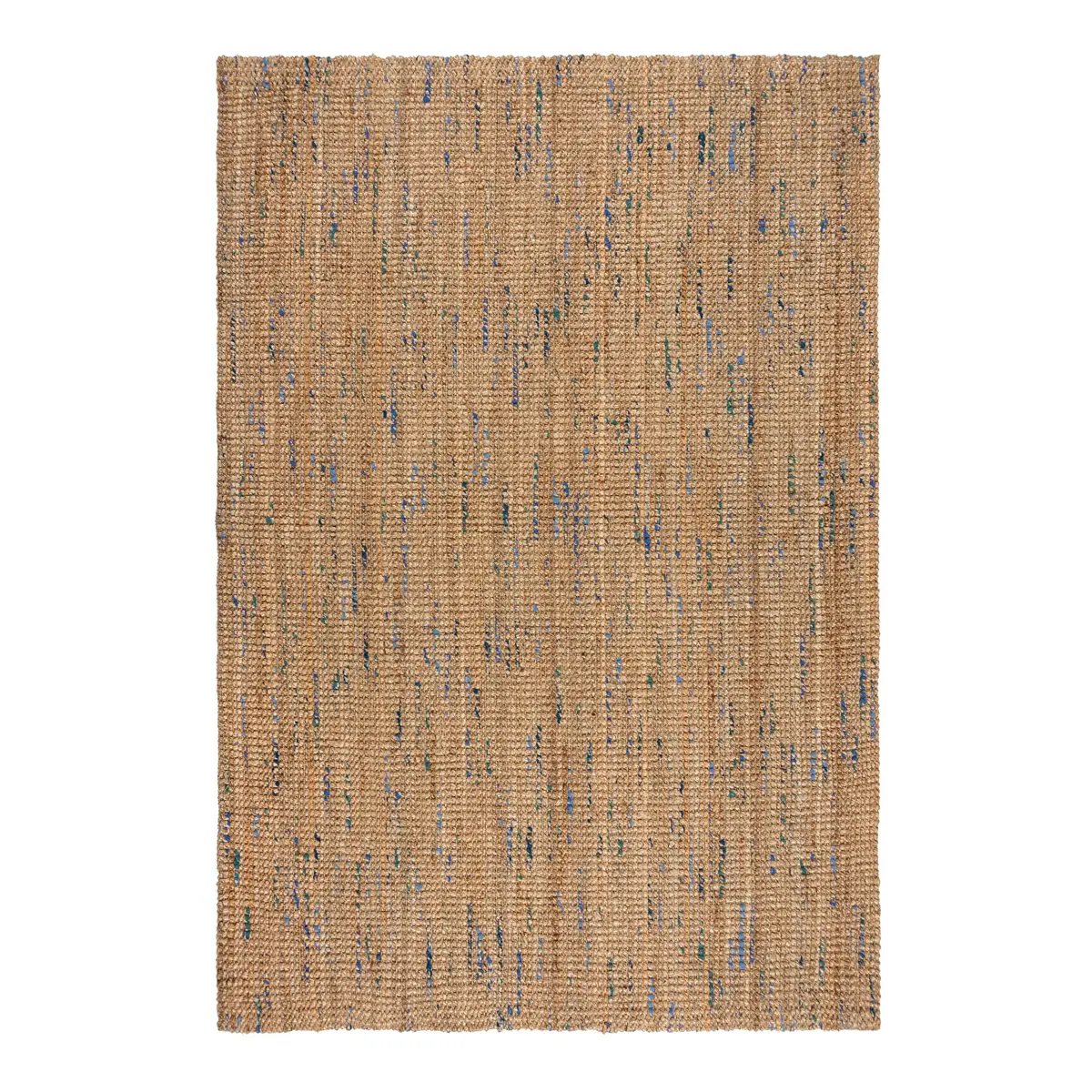 Juteteppich Bouclé | Blau