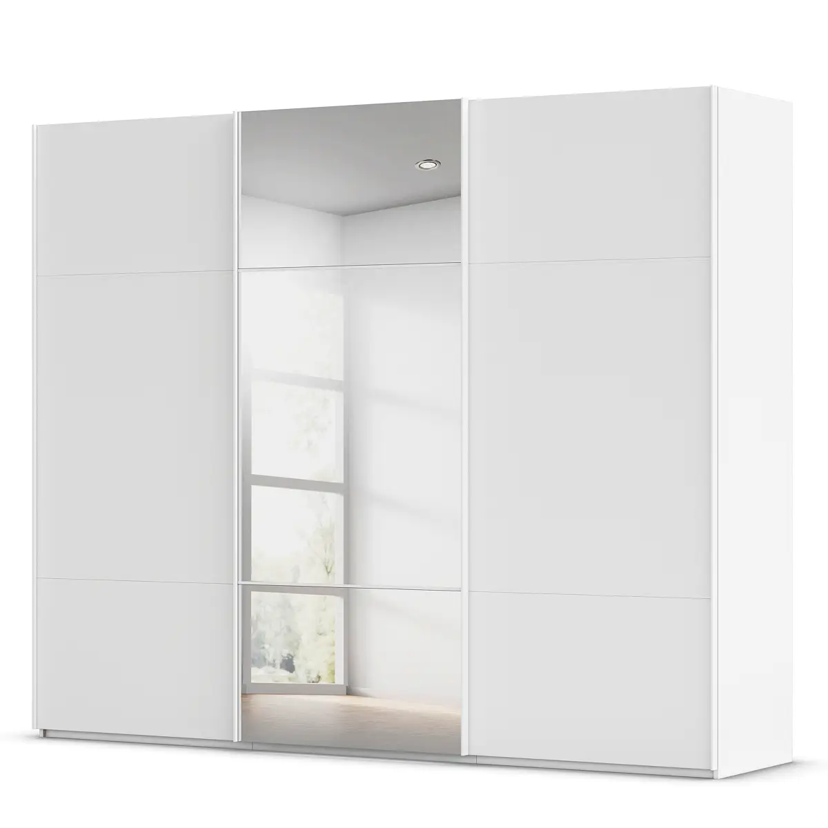 Schwebetürenschrank Covalo | Weiß