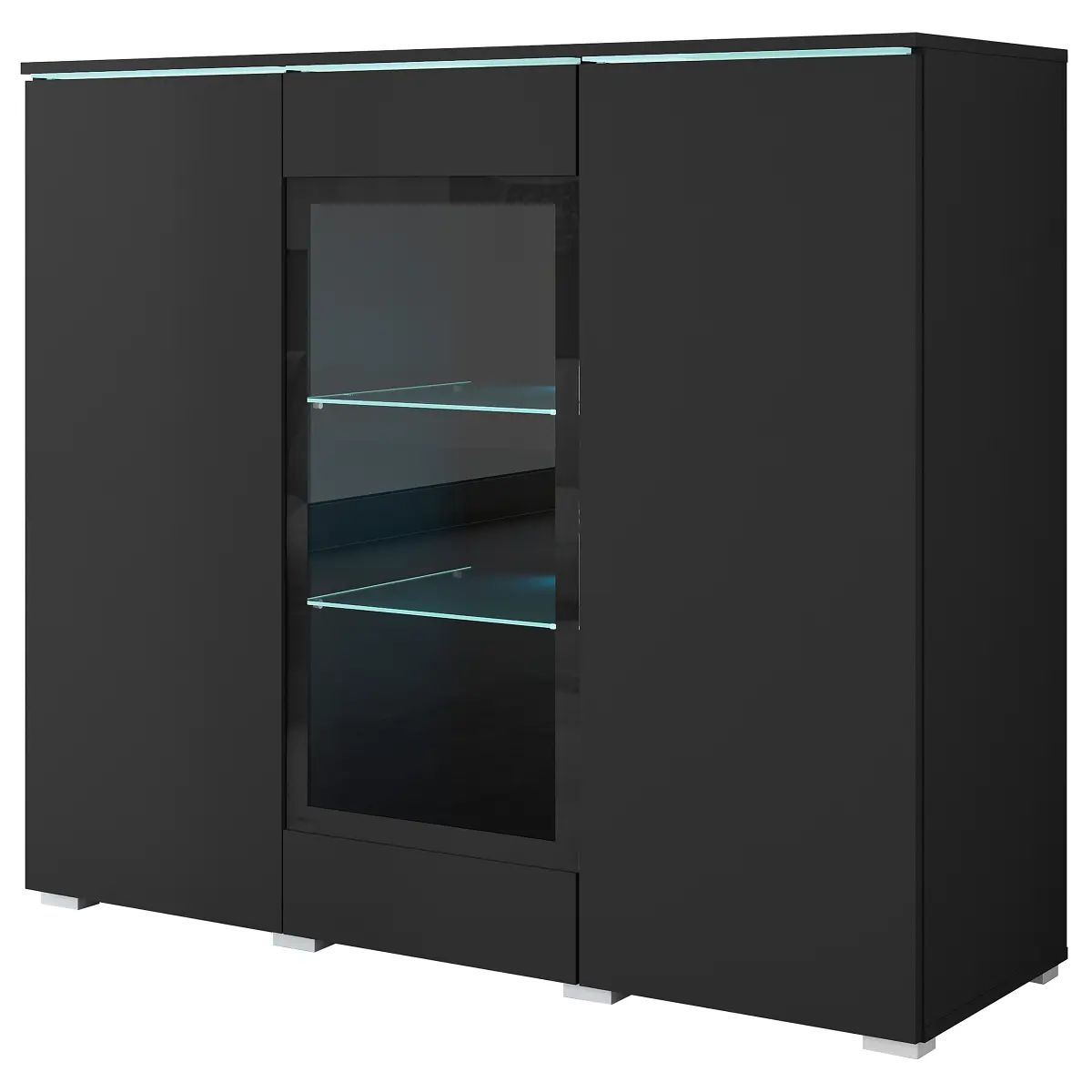 loftscape Beleuchtete Kommode | Schwarz