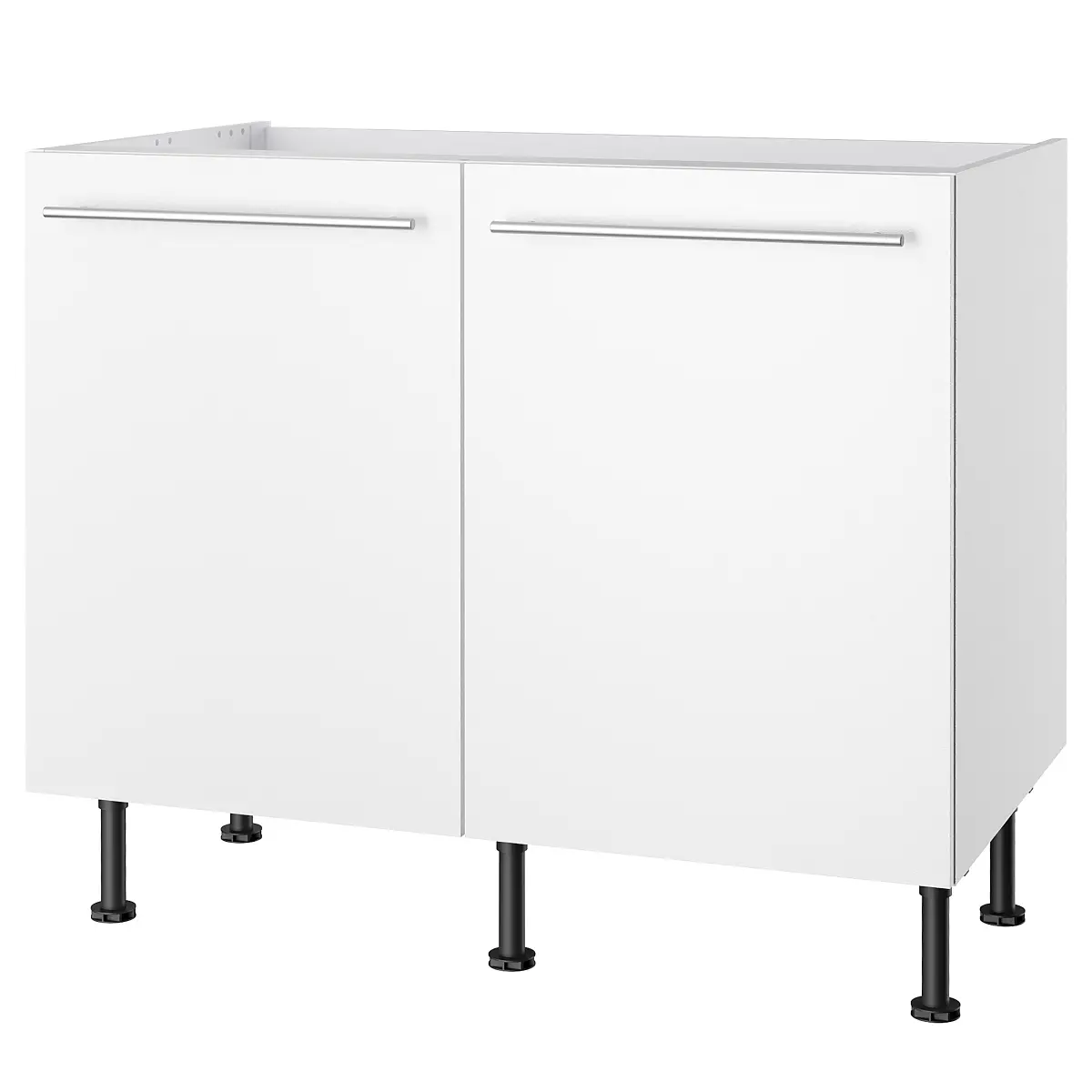 Optifit Spülenunterschrank Venezia 100cm Weiß | Weiß