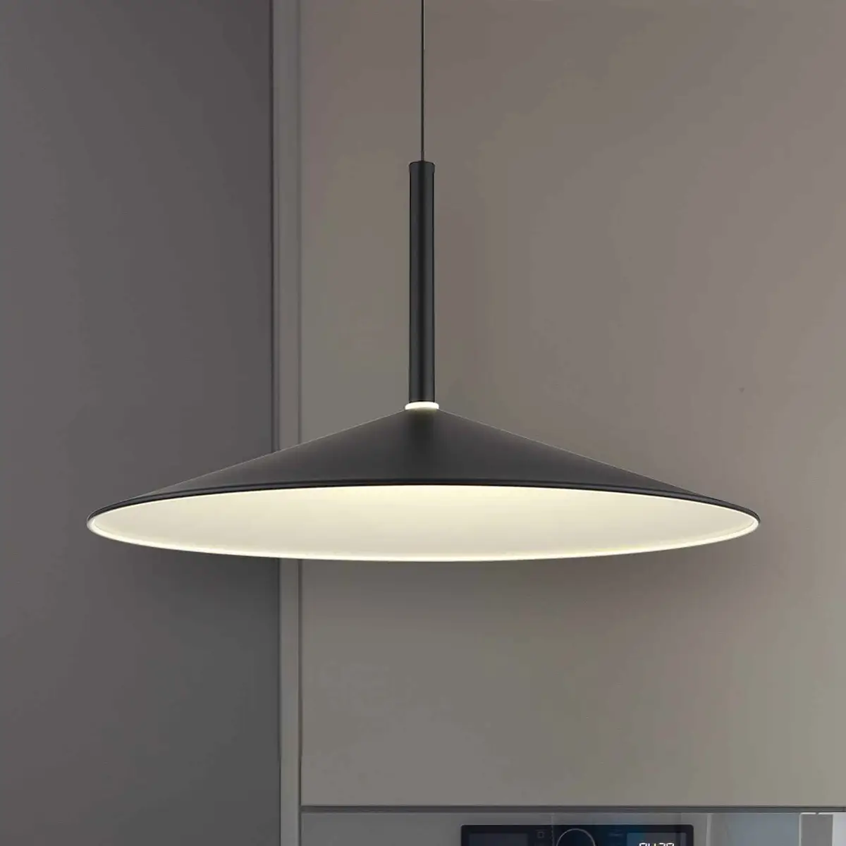 LED-Pendelleuchte Lampone Typ A Ø 48cm Schwarz/Weiß/Schwarz
