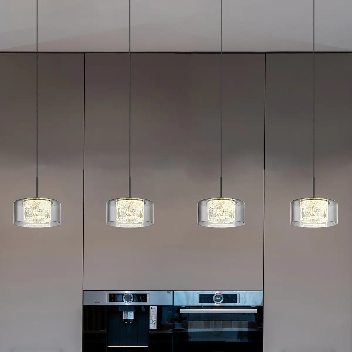 LED-Pendelleuchte Fogsy | Schwarz